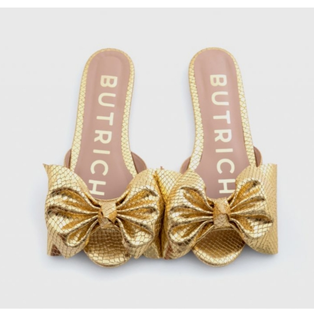 Butrich Irina Butterfly Gold Flat Sandal